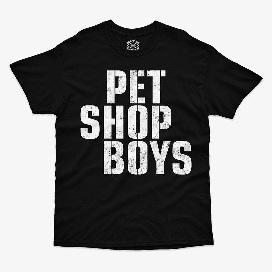 Polera Pet Shop Boys Logo | Efecto Desgastado