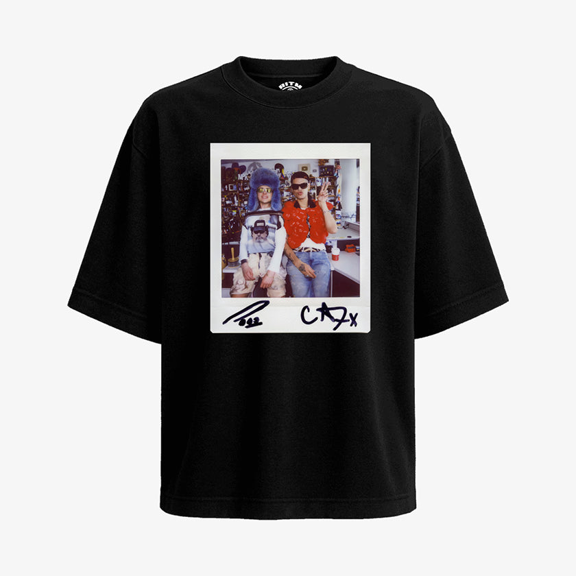 Polera Negro Oversized Ca7riel y Paco Amoroso Tiny Desk exclusiva de Ritmoculto