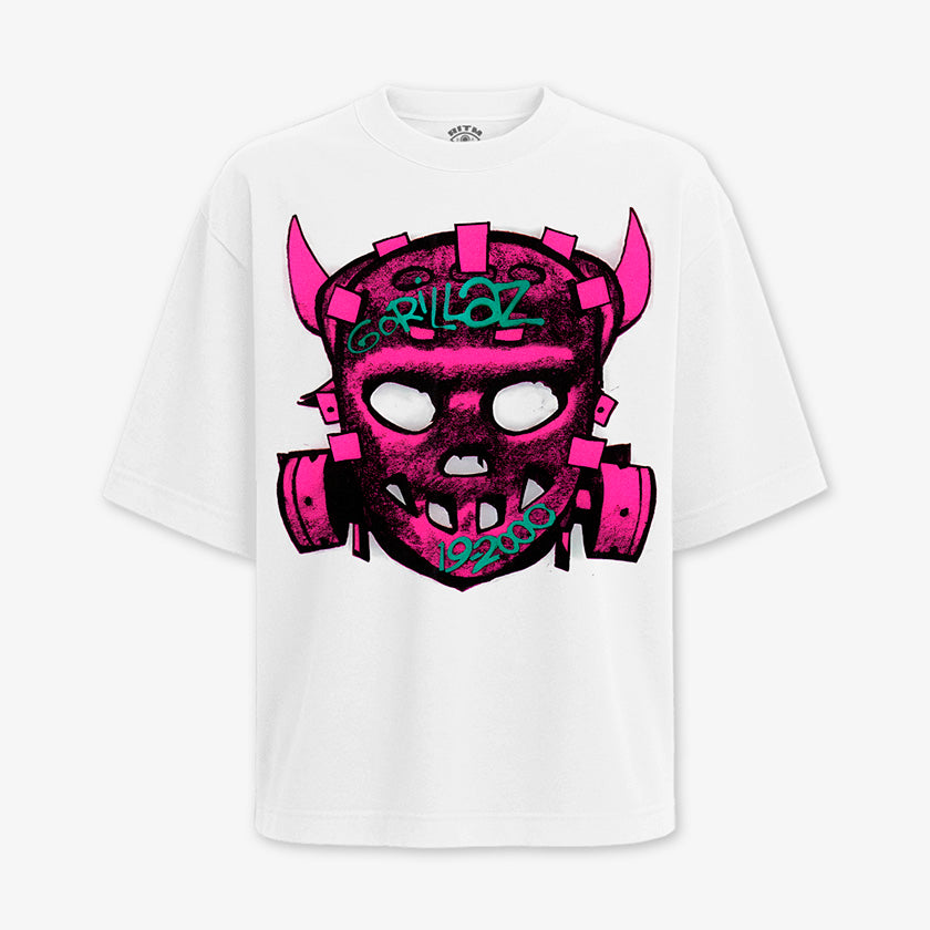 Polera Oversize Gorillaz Máscara 19-2000
