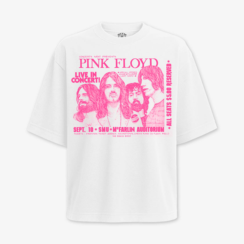 Polera Oversize Pink Floyd MCFarlin Auditorium | Póster Show