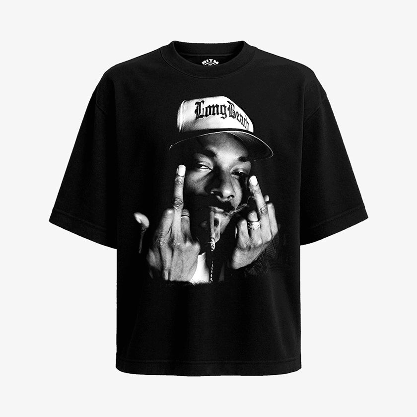 Polera Snoop Dogg Long Beach negra Oversize Ritmoculto Chile