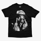 Polera Snoop Dogg Long Beach negra corte clásico - Ritmoculto Chile