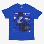 Polera azul Jamiroquai Jay Kay Virtual Insanity aesthetic Y2K funk acid jazz videoclip MTV años 90s Ritmoculto