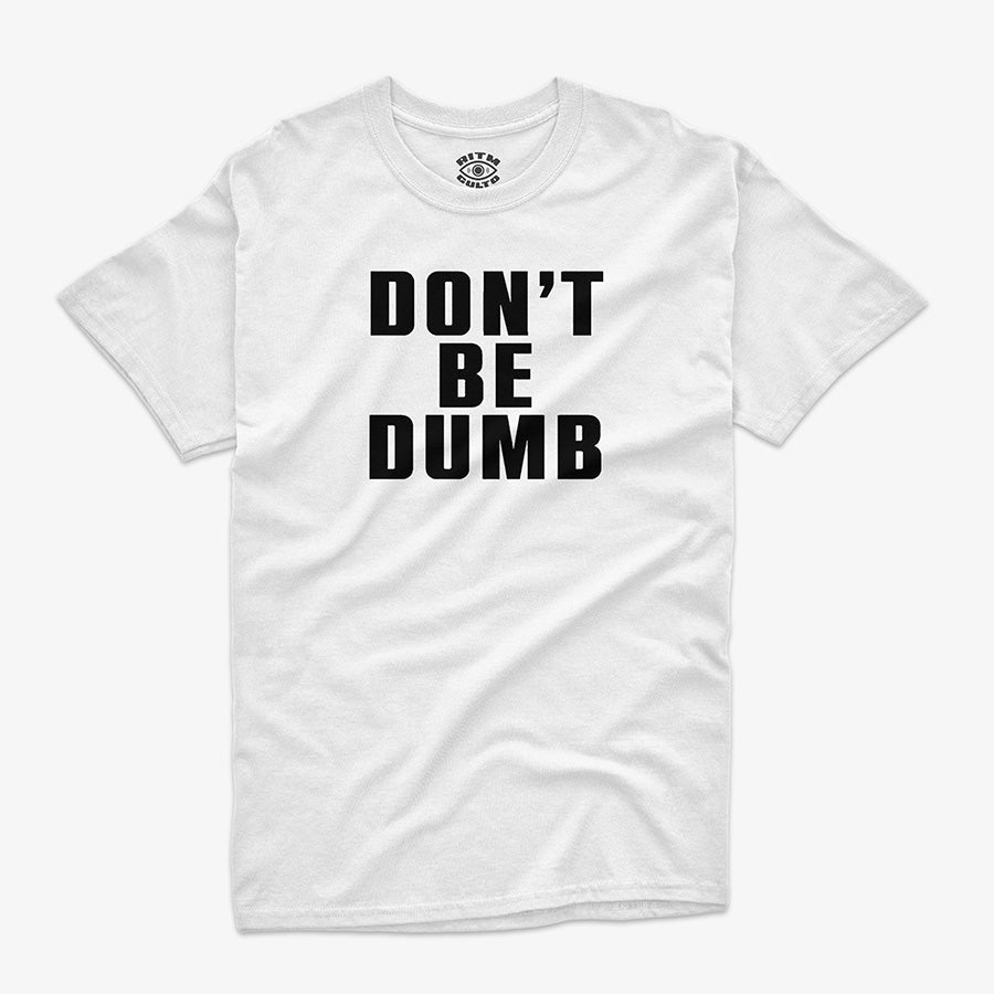 Polera blanca logo Don't Be Dumb A$AP Rocky Punk Rocky trap 2026 diseño exclusivo Ritmoculto
