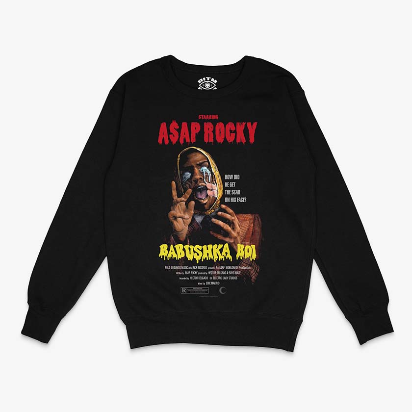 Poleron Negro A$AP Rocky Babushka Boi Exclusivo Ritmoculto