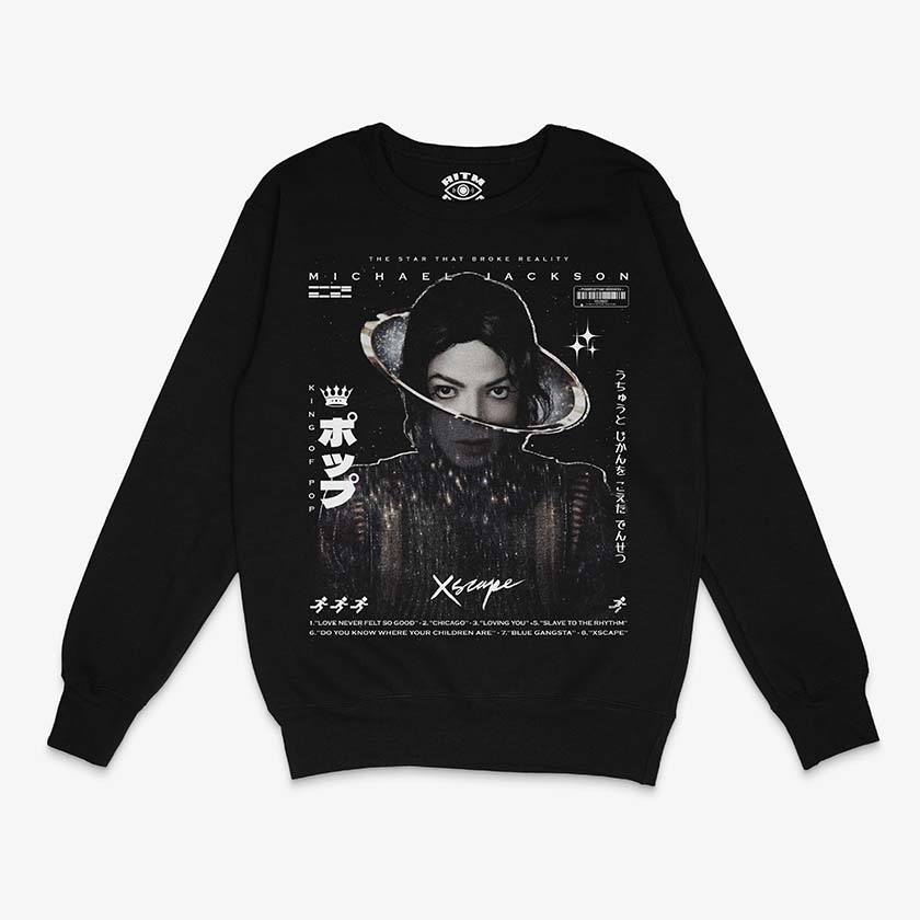 Poleron Negro Michael Jackson Xscape Exclusivo Ritmoculto streetwear japonés