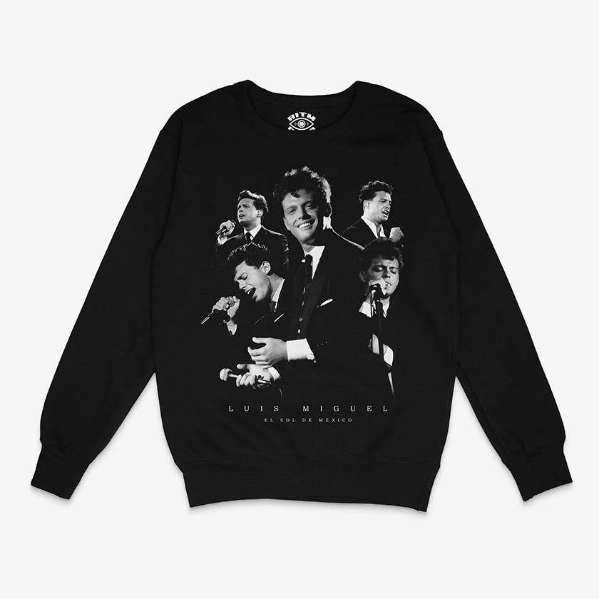 Poleron Polo Negro Luis Miguel Blanco y Negro Exclusivo Ritmoculto