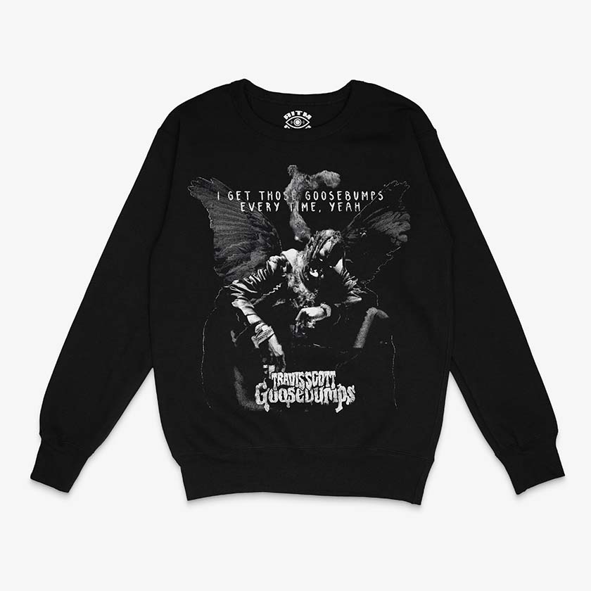 Poleron Polo Negro Travis Scott Goosebumps Exclusivo Ritmoculto