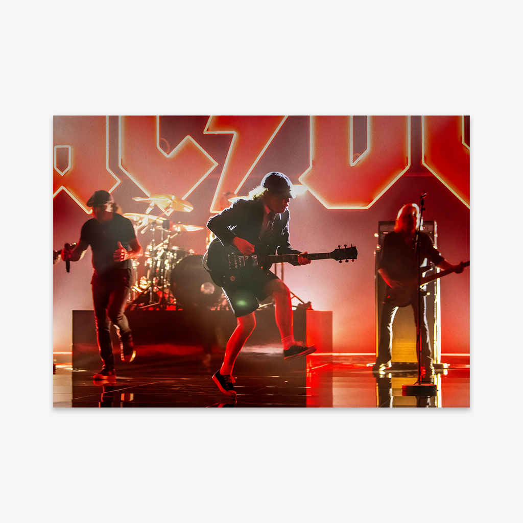 Póster AC/DC Angus Young | Rock Clásico | Ritmoculto Chile