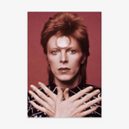 Póster David Bowie ícono musical camaleón del rock Ziggy Stardust Heroes leyenda Ritmoculto