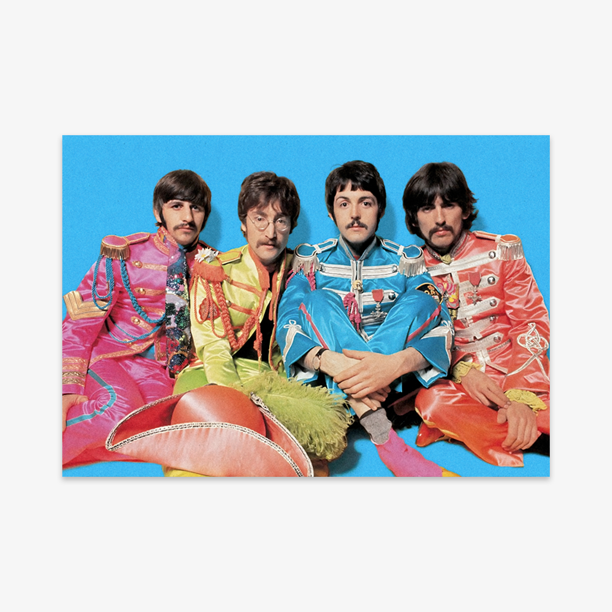 Póster The Beatles Sgt Pepper's Lonely Hearts Club Band portada icónica 1967 rock clásico psicodélico Ritmoculto