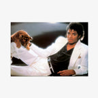 Poster de Michael Jackson con un tigre del album Thriller Ritmoculto