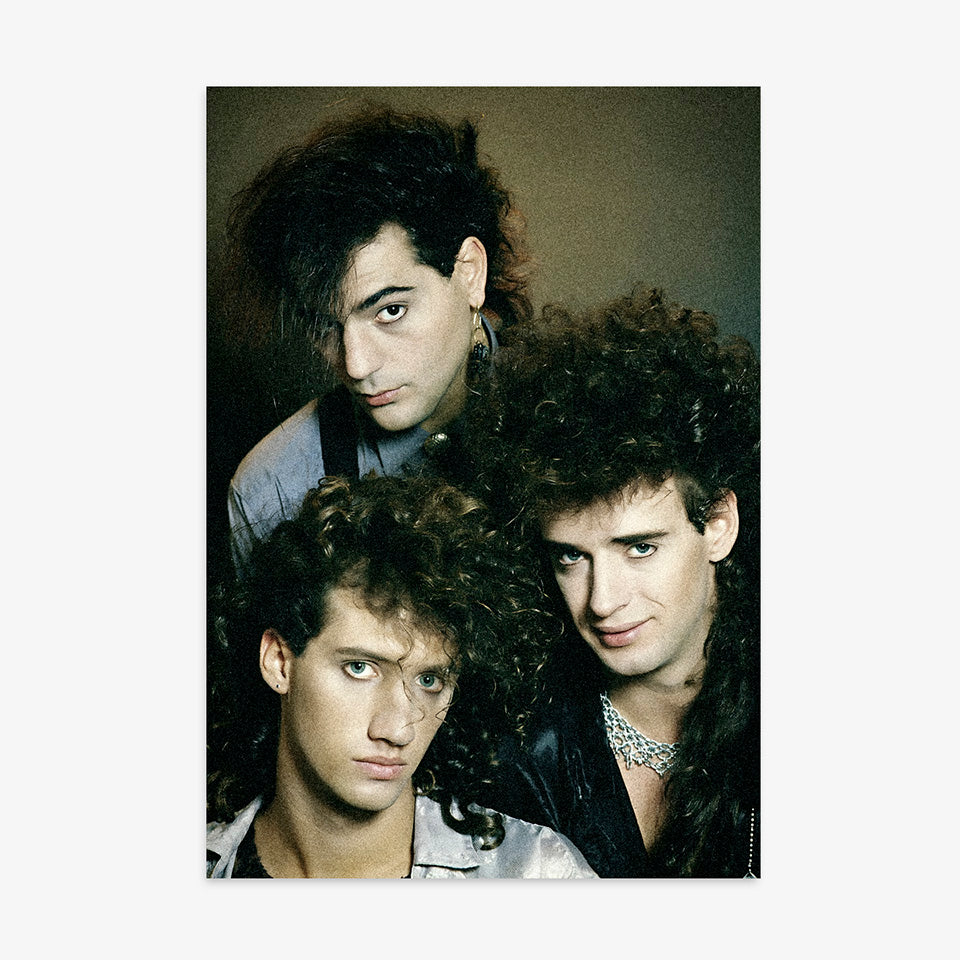 Poster de Ritmoculto de Soda Stereo con Gustavo Cerati Zeta Bosio y Charly Alberti 