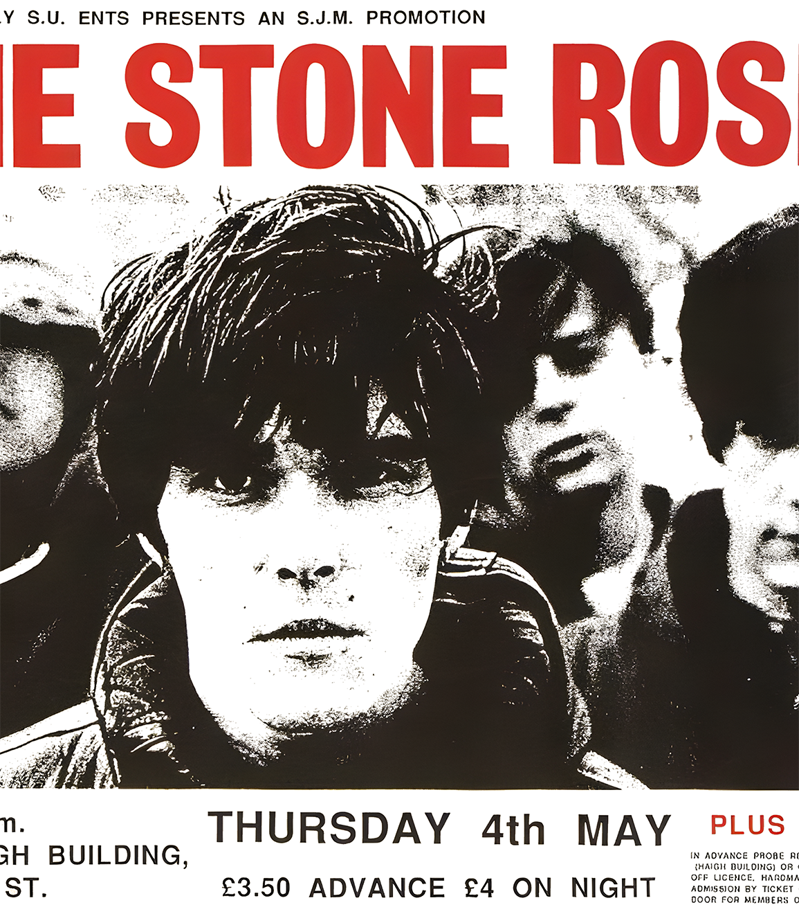 The Stone Roses Poster Polera Exclusiva Ritmoculto Close Up