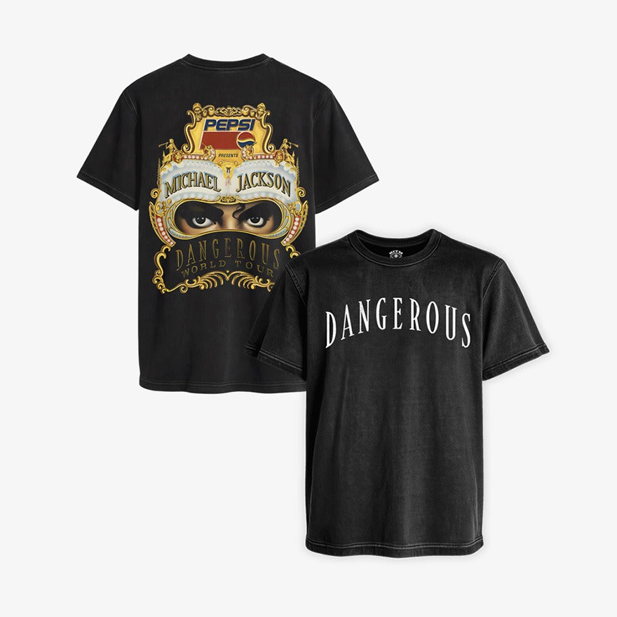 Polera Michael Jackson Dangerous World Tour | Doble Estampado Peligroso