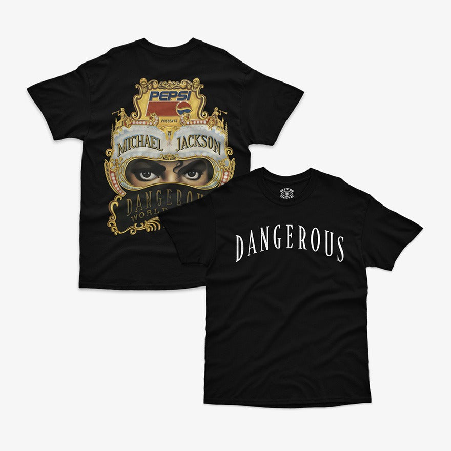 Polera Michael Jackson Dangerous World Tour | Doble Estampado Peligroso