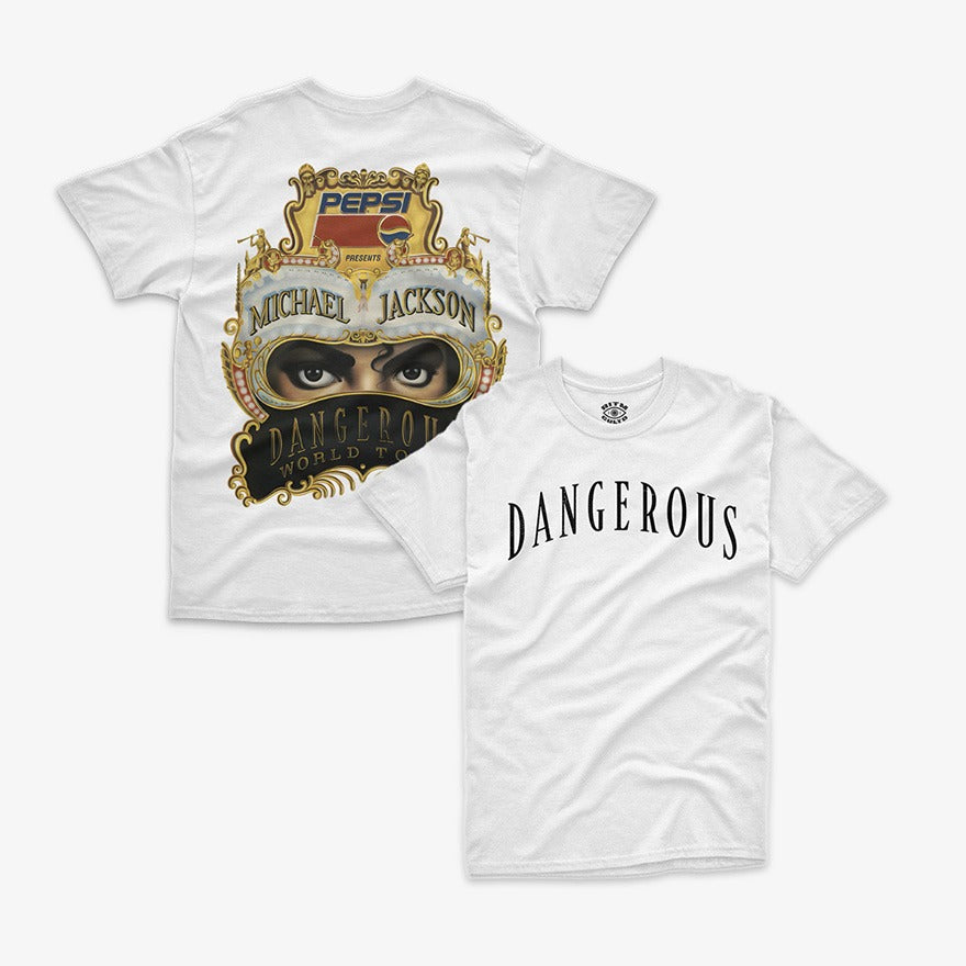 Polera Michael Jackson Dangerous World Tour | Doble Estampado Peligroso