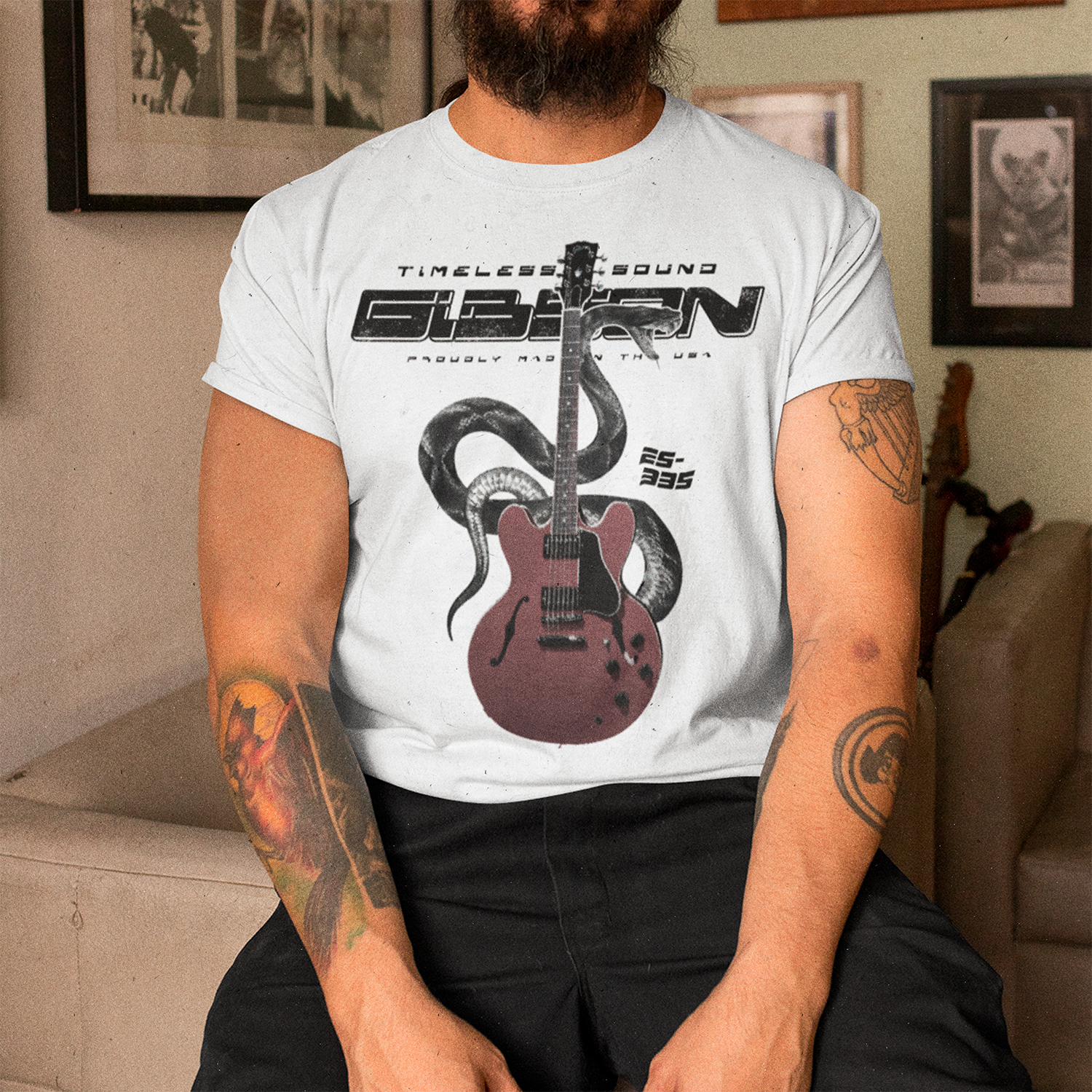 Polera Gibson ES-335 | Guitarra Ícono