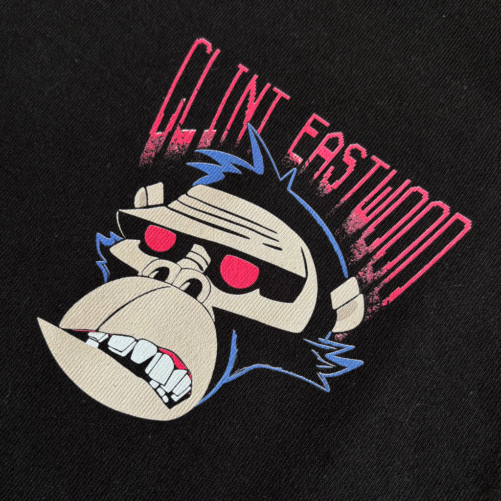 Polera Gorillaz Clint Eastwood Frente y Espalda | Clásico de MTV