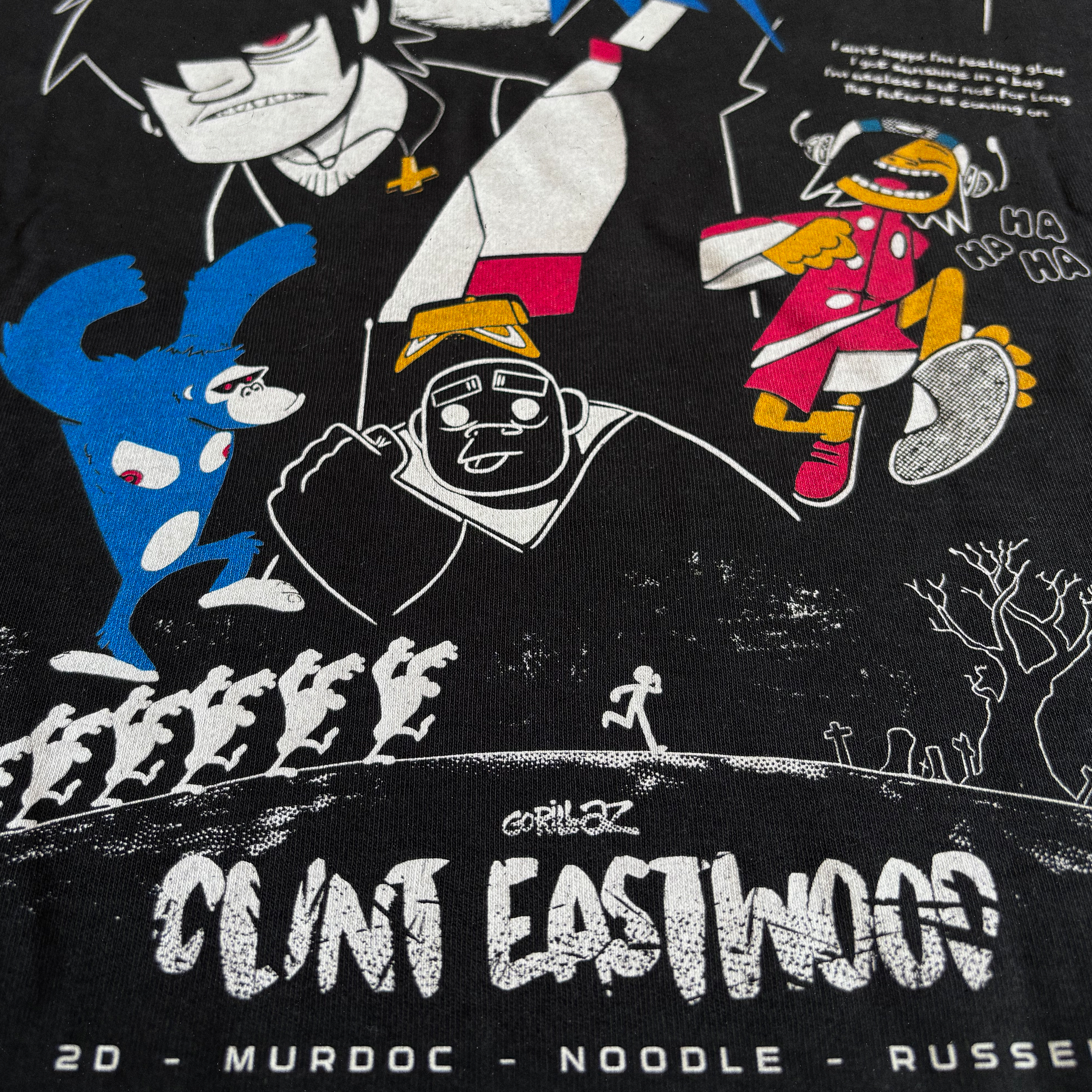 Polera Gorillaz Clint Eastwood Frente y Espalda | Clásico de MTV