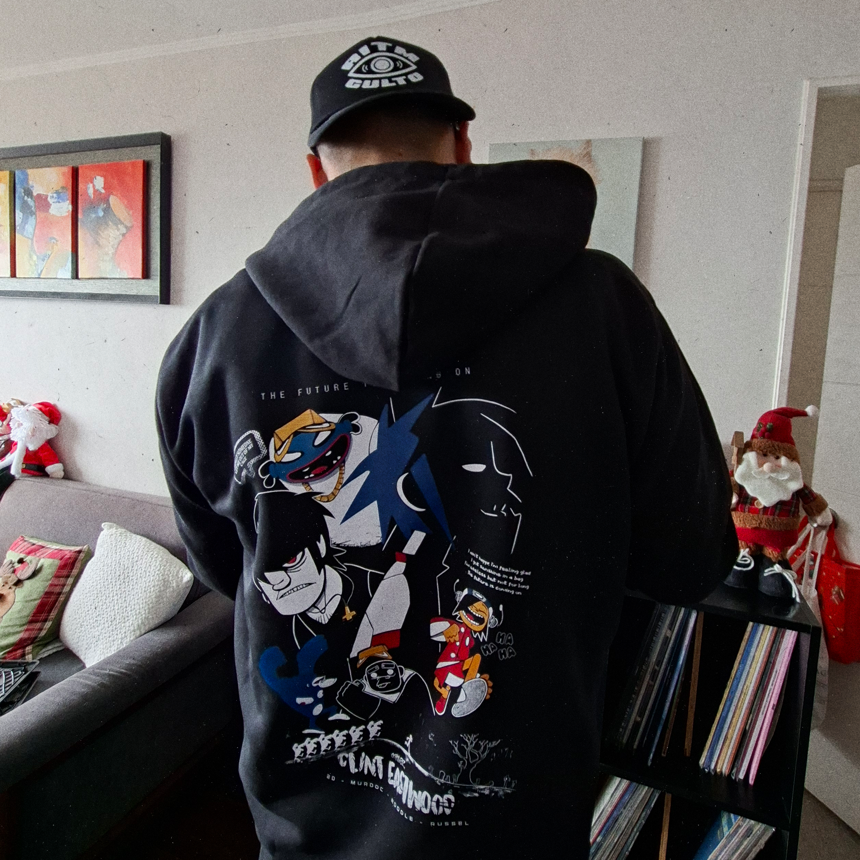 Polerón Gorillaz Clint Eastwood Frente y Espalda | Clásico de MTV