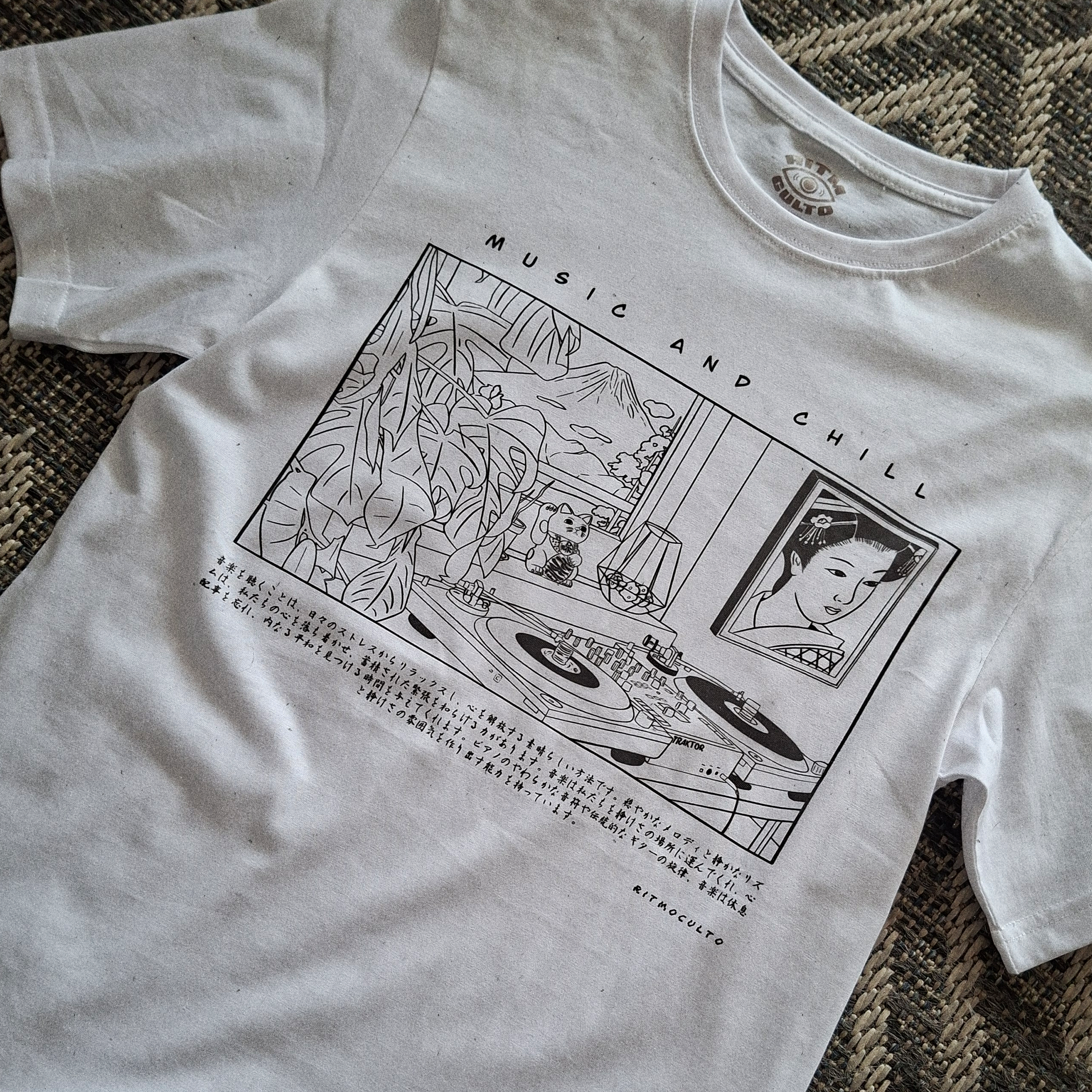 Polera Music And Chill | Lofi y Tornamesas