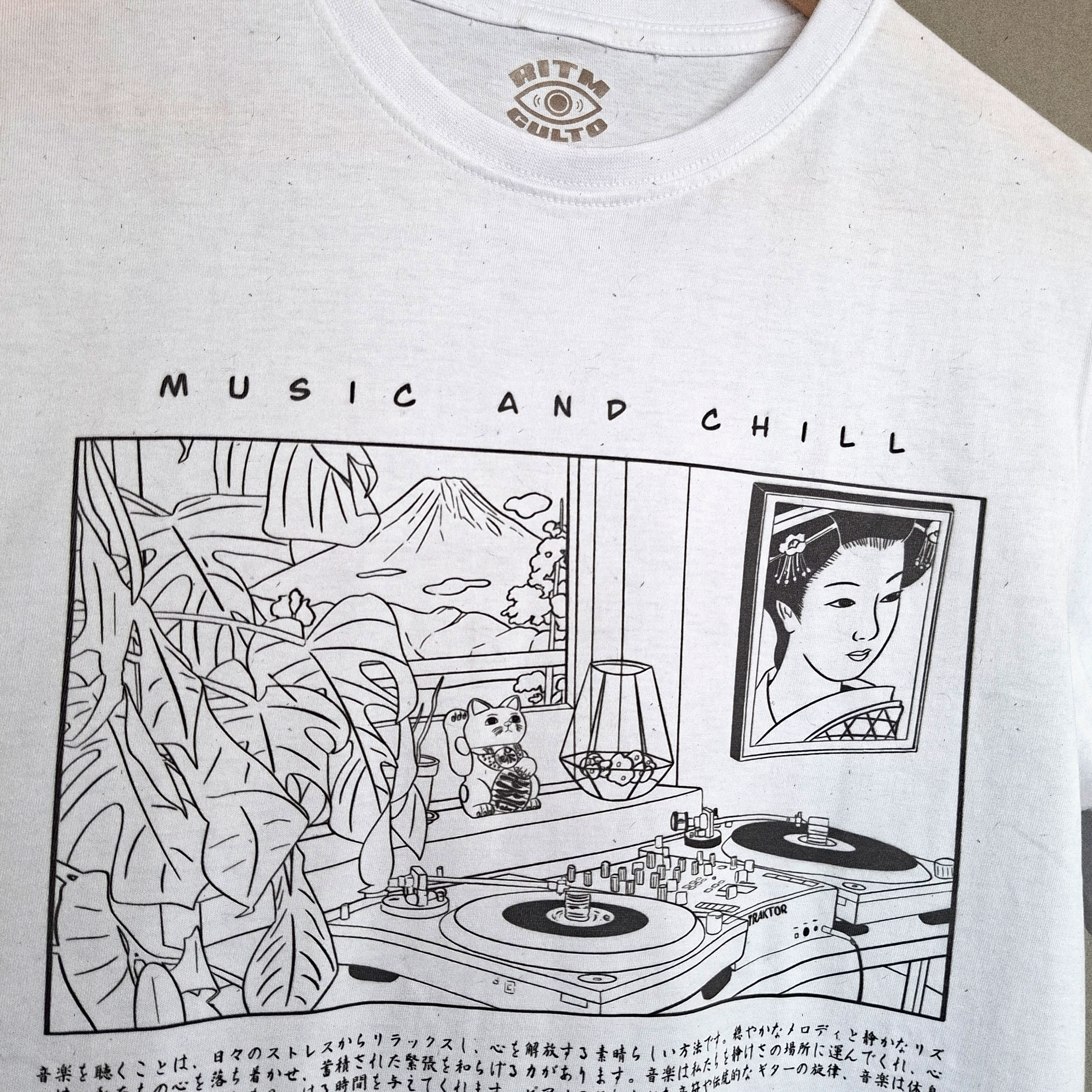 Polera Music And Chill | Lofi y Tornamesas