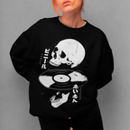 Polerón Vinyl Forever | Calavera & Vinilo Japonés